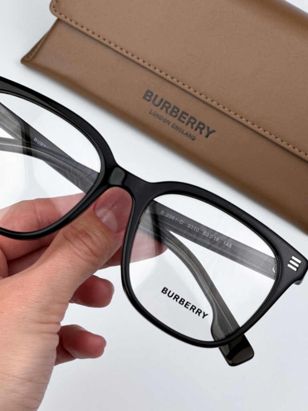 BURBERRY BE2361D 3010 DARK GREEN SQUARE EYEGLASSES